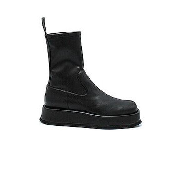 GIA BORGHINI X RHW Ankle Leather Flat Boot - 39.5 - Picture 1 of 5